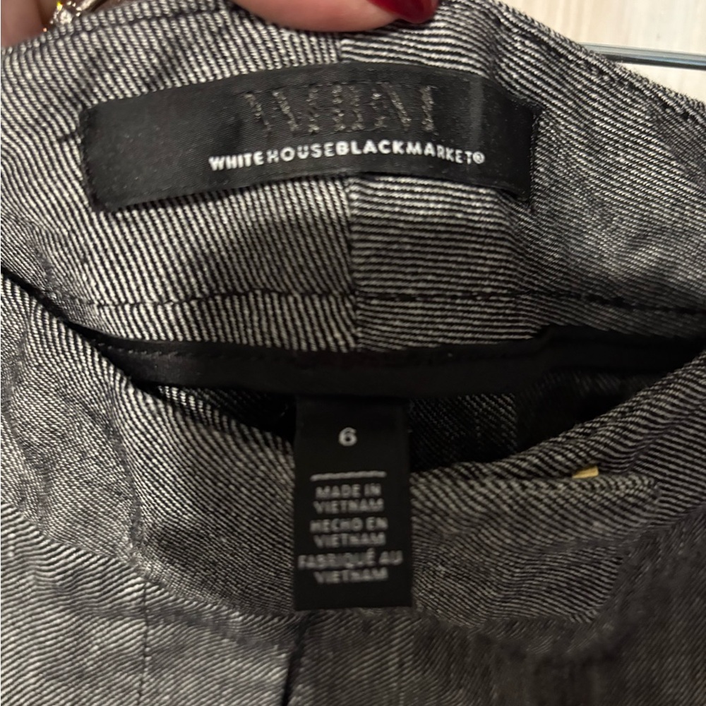 White House Black Market Wide Linen Blend Leg Pants